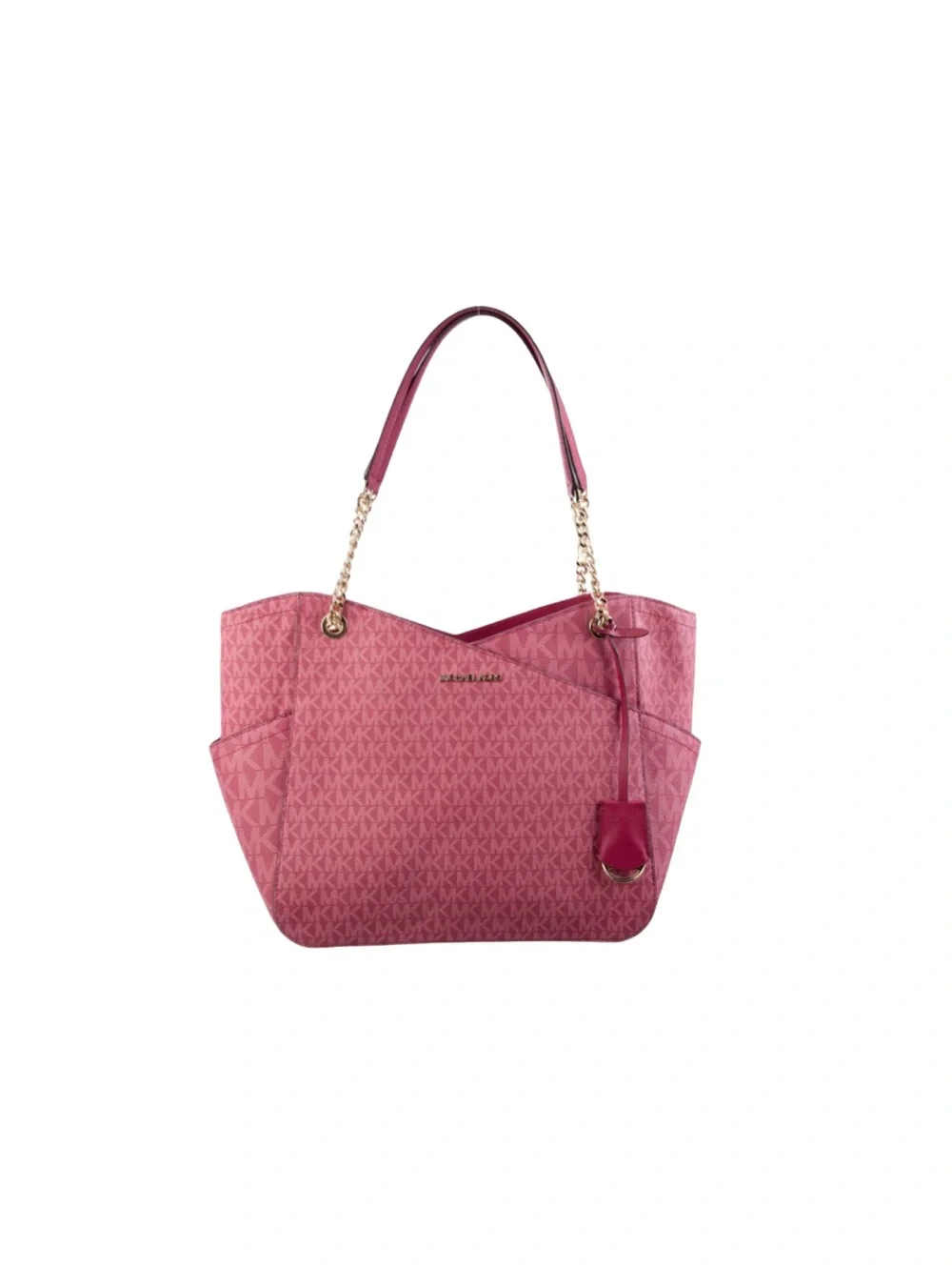 Michael Kors Jet Set Travel Large Chain Berry Color Shoulder Tote